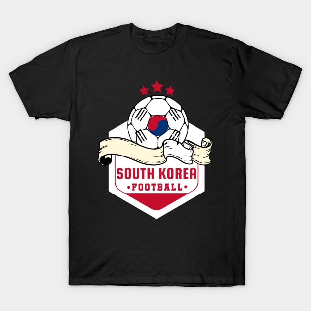 South Korea Soccer T-Shirt by footballomatic